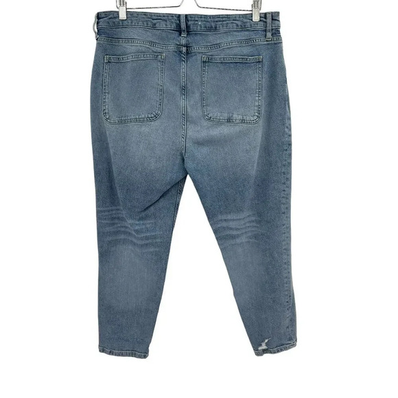 Anthropologie PilcroJeans High-Rise Slim Medium Wash Distressed Plus‎ Size 18W - Picture 8 of 16